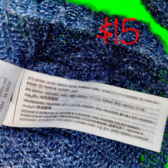 Hollister Blue Knit Long Sleeve - Picture 4 of 4